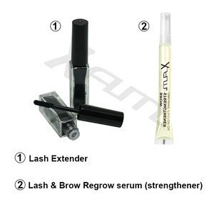 Private Label No side Effect Eyelash Eyebrow Enhancer Serum with ball bearing lash growth tube
