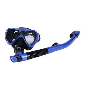 Professional adult silicone Diving Mask and Snorkels Anti-Fog Goggles Diving Swimming Easy Breath Tube Set
