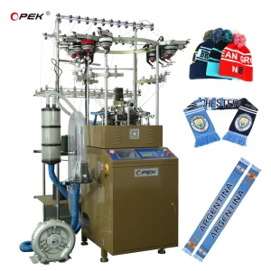 Professional manufactured circular knitting machine for winter hat and scarf set