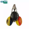 Promotional Rugby Ball Shape Key Chain With mini ball
