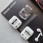 Protective Silicone Case for airpod 2 Hard PC Case Cartoon Transparent Earphone Cover Accessories for apple airpods case