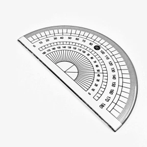 protractor triangle 4 pcs geometry ruler sets for school office