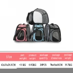 PVC Breathable Handbag Transparent Cat Dog Travel Pet Carrier Bag Pet Cages Carriers