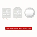 PVC plantation automated window european external window folding horizontal magnetic norman shutters interior movable