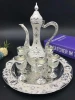 Ramadan Kareem Gifts Arabic Design Promotional Products Homedecorationion Golden Rron Kirsite Teapot set