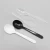 Import raw materials for disposable plastic soup food spoon fork for fast food restaurant mixing bar stirring cups spoon from China