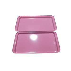 Rectangle Pink metal baking tray kitchen non-stick cake pan carbon steel oven bakeware
