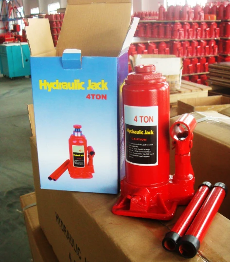 Red Color Hydraulic Bottle Jack 4 Ton