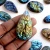 Import resin flat back cabochons pearl with bague cabochon labradorite loose beads amber cabochon abalone labradorite carving oval from India