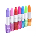 Retail Novelty Lipstick Pen lovely Lipstick Ball point pen for school students ballpoint pen Stationery Office Supplies