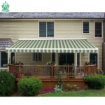 Retractable Ladder Shape UV Protection Shop Commercial Awning