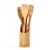 Import reusable 6pcs bamboo utensils set, kitchen cooking tools set with holder from China