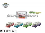 RFD121462 Colorful Mini pull back diecast bus