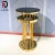 Import Round stainless steel base glass top wedding rental bar table from China