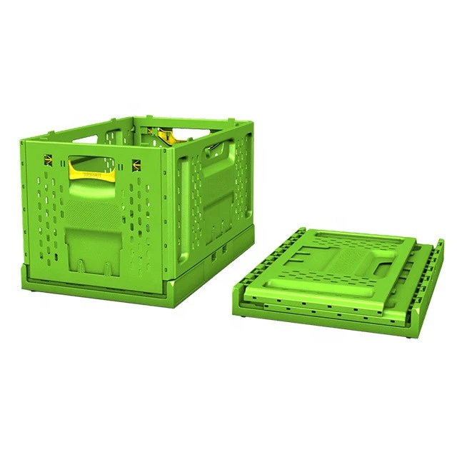 RPC Small collapsible returnable container plastic fruit crates 47L 39L 23L