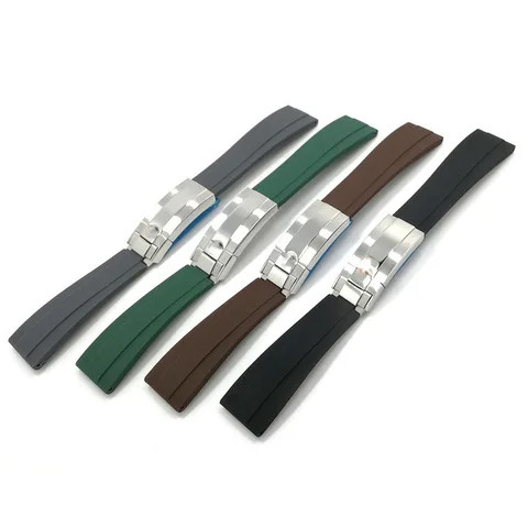 rubber watch band for omega, vulcanized rubber band for rollex watch