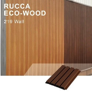 Rucca Modern WPC Exterior Outdoor Decorative Wall Cladding Panel Design Co-extrusion Panel Wooden Siding Board Building Siding