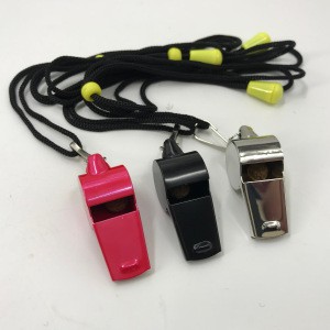 Runsine Stainless Steel Whistle with Lanyard Metal Referee, Sports Whistle, Extra Loud Whistle