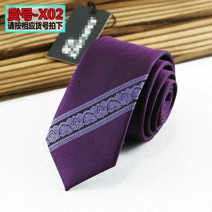 S15689A wholesale custom man polyester silk neck tie for man