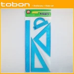 School Geometric ruler set square protractor 4 in 1 set
