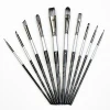 school supply synthetic nylon hair artist craft paint brushes kits for acrylic oil watercolor ,face and body painting