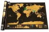 Scratch Off Map Of The World World Map Including Flags Map Push Pins / Scratcher / Memory Stickers Deluxe Travel Map
