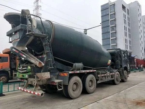 Second Hand used HOWO 12wheels 8x4 concrete mixer truck for sale