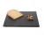 Import Serving Platter Pack of 2 Black Slate Buffet Plate with Oiled Dimensions in 200 x 200 MM from China