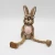 Import set of two vivid grassed resin rabbit for garden decoration resin rabbit from China
