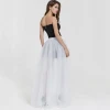 Sexy Solid Color High Waist Bifurcate Woman Skirt Custom Summer Long Maxi Pleated Ladier Skirt