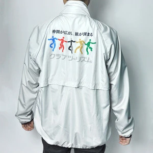 shenzhen factory custom waterproof high visibility rain jacket rain gear for work