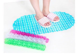 Silicon Gel  Anti Slip Bath Mat High-strength Suction Non-Slip Bathroom Shower Foot Massage Bath Mat