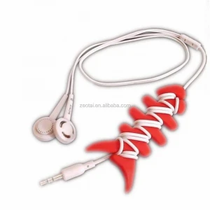 Silicone Lovely Cable Tie Multi-use Tie Wraps Cord Organizer Earphone Wrap Winder/ Fixer Holder