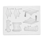 Silicone Mold Super Quality bigger graduation doctor hat mould sugar craft fondant cake decorating animal mould baking tool
