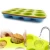 Import Silicone Muffin &amp; Cupcake Baking Pan, Bakeware, Non Stick &amp; Quick Release Coating Baking Cups, Cake Molds with 12 Cups from China