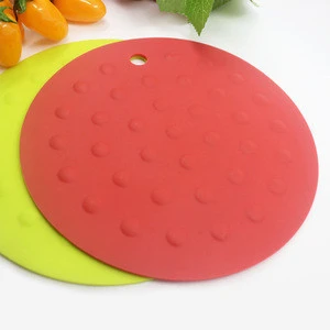 Silicone Pot Holders Round Silicone Hot Pads, Heat Insulation Table Mats For Kitchen/Restaurant/Bar Use