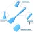 Import Silicone Spatula Heat Resistant Non-Stick Flexible Rubber With Solid Stainless Steel Kitchen Essential Gadget Small Premium Scra from China