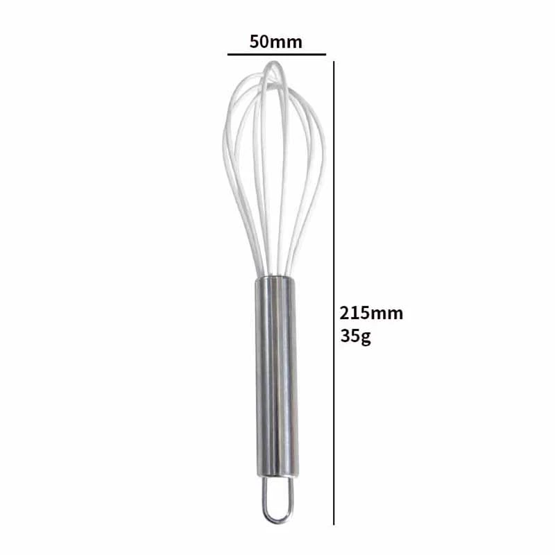 Silicone WhiskEco-friendly silicone egg whisk Silicone Kitchenware Whisk Baking Tools Egg Beaters Blender