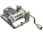 Silver 18 Note Custom Hand Crank Many Songs of music box movement For Music Box