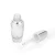 Import Silver pump head transparent glass cosmetic bottle emulsion bottle cosmetic bottle packaging material from China