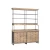 Import Simple Style Recycled South Pine&amp;steel industrial bookcase of wood from China