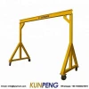 single beam small portable mobile workshop gantry crane