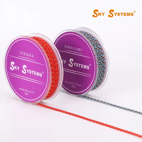 SKY H 2.0&2.5mm Jewelry Cord Polyester Cord Jewelry Accessories Bracelet and Necklace Material 52 Colors