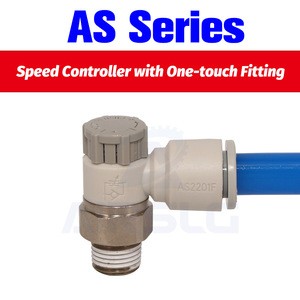 smc flow control valve AS1201F-M5-04A AS2201F-01-06A pneumatic speed controller pneumatic throttle flow control valve