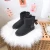 Import Snow boots womens new fashion short tube one legged Plush thickened versatile cotton shoes from China