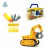 Soba educational cheap plastic toy trucks diecast car toy with tool