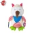Import Soft baby plush animal toy with baby rattle silicone teething toys from China