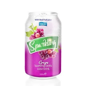 Soft drink in can sparkling juices from Vietnam beverage manufacturer