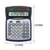 Solar Power Big Calculator 12 digits Metal Panel desktop office calculator