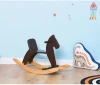 solid wood swing rocking horse toy for kids